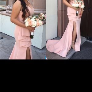 Sale PERFECT PROM DRESS peachy color maxi size 0-2